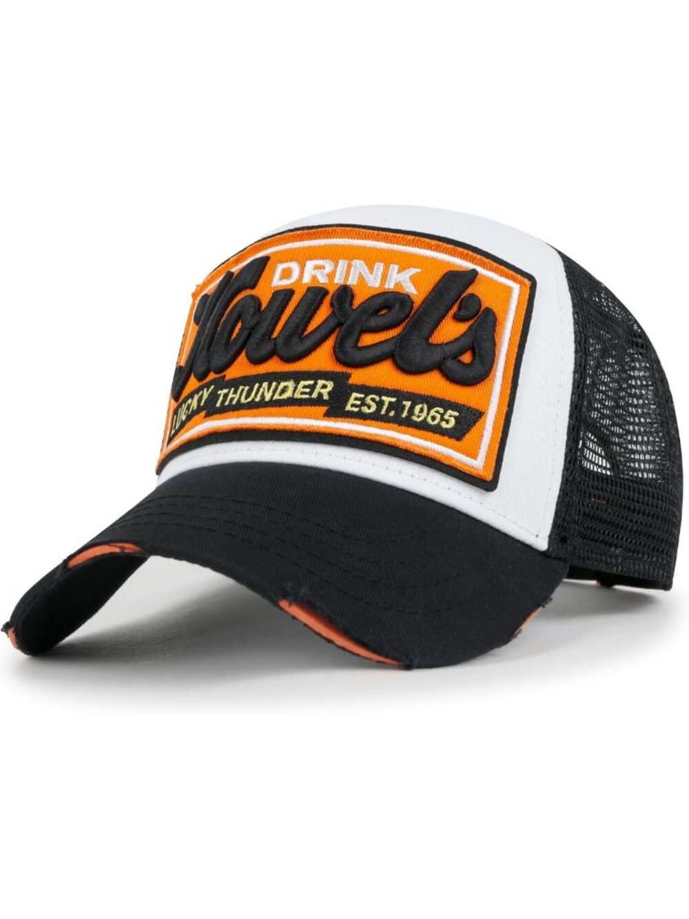 Vintage Distressed Trucker Hat | Premium Embroidered Baseball Cap for Stylish